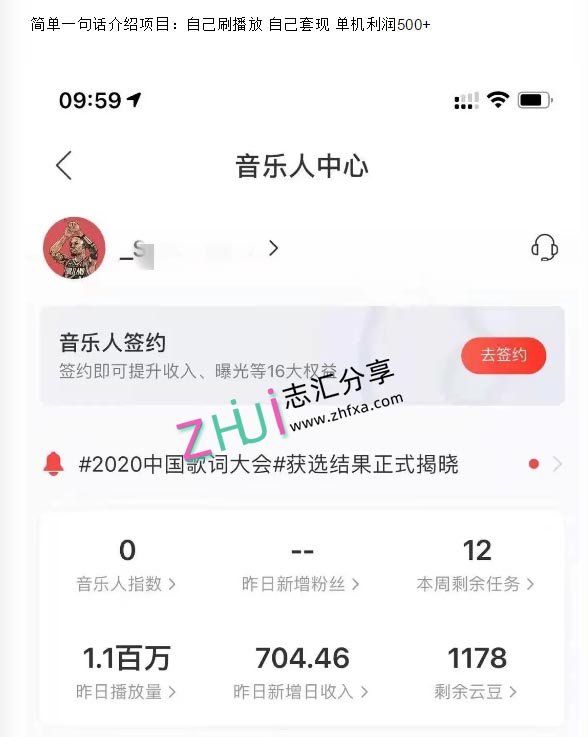 网易云音乐自动挂机项目赚钱玩法解析